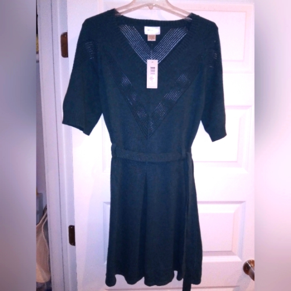 NEW Re-sound women's sweater dress Large NWT